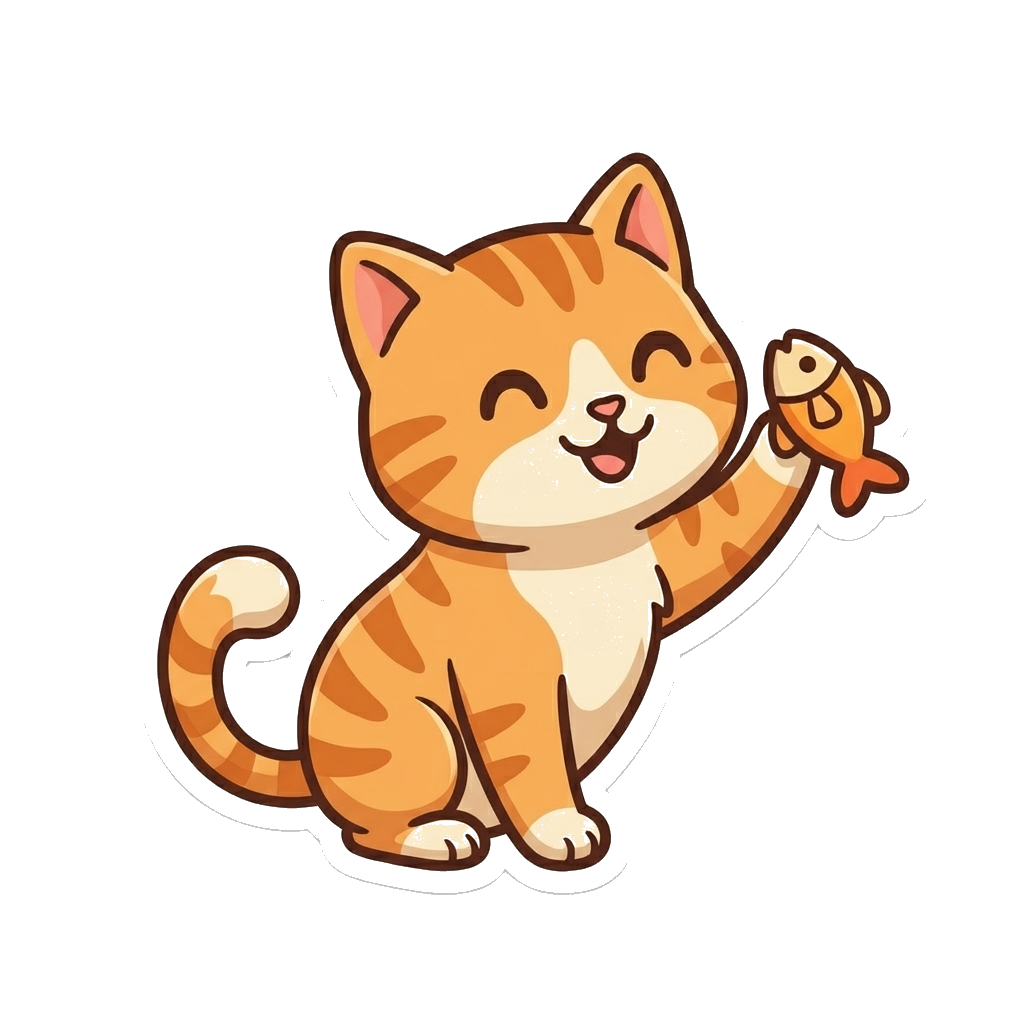 Orange Tabby Cat Mascot